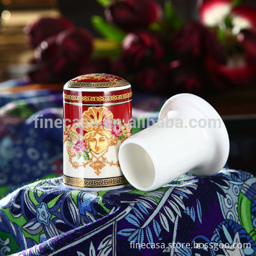 Luxury Fine Bone China Ceramic Toothpick Holder of Dream Wedding